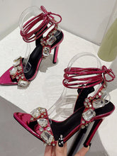 Harlow Ankle Rhinestone Toe Heel